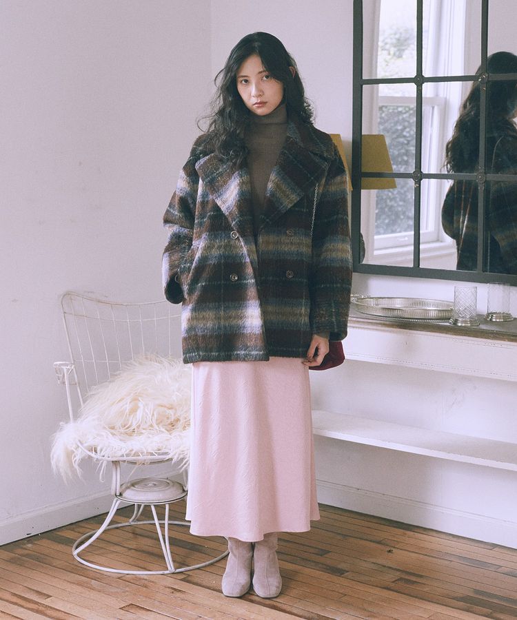 earth music&ecology「チェックシャギーコート」|その他|