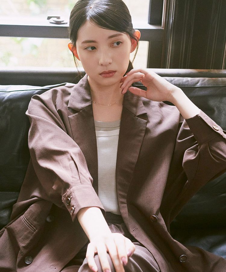 earth music&ecology「配色レイヤードタンクトップ」|キャミソール|