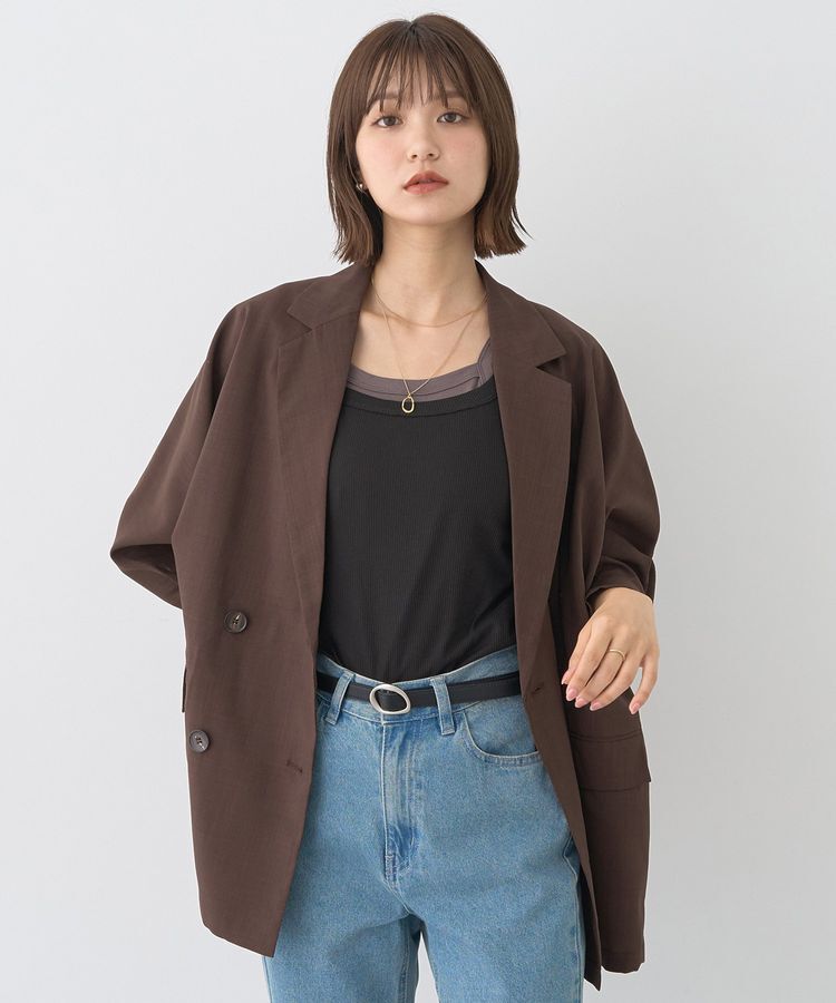 earth music&ecology「配色レイヤードタンクトップ」|キャミソール|