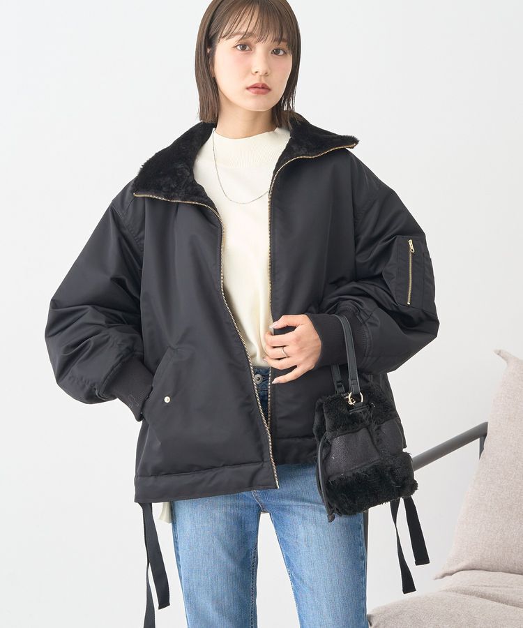 earth music&ecology「リバーシブルMA-1」|ブルゾン・スタジャン|