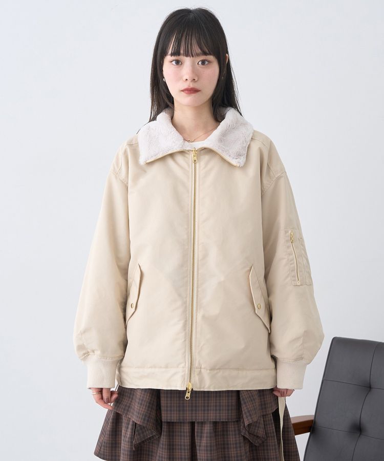 earth music&ecology「リバーシブルMA-1」|ブルゾン・スタジャン|