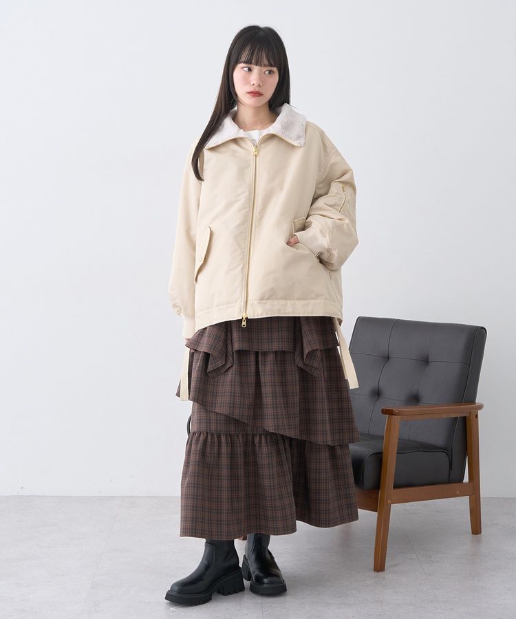 earth music&ecology「リバーシブルMA-1」|ブルゾン・スタジャン|