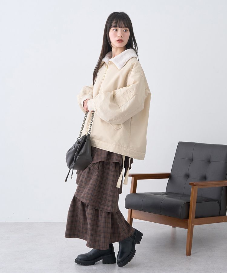 earth music&ecology「リバーシブルMA-1」|ブルゾン・スタジャン|