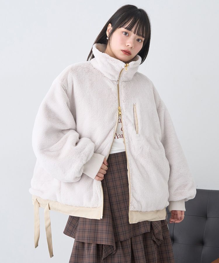 earth music&ecology「リバーシブルMA-1」|ブルゾン・スタジャン|