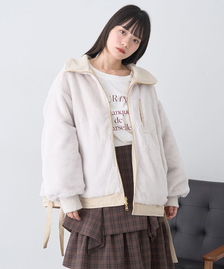 earth music&ecology「リバーシブルMA-1」|ブルゾン・スタジャン|