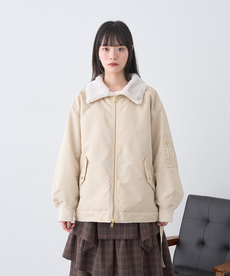 earth music&ecology「リバーシブルMA-1」|ブルゾン・スタジャン|