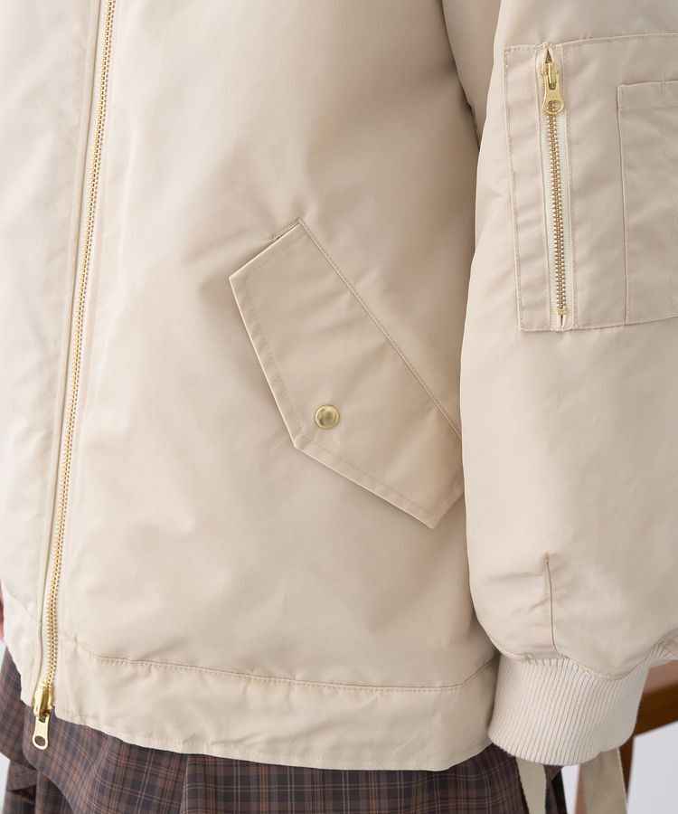 earth music&ecology「リバーシブルMA-1」|ブルゾン・スタジャン|