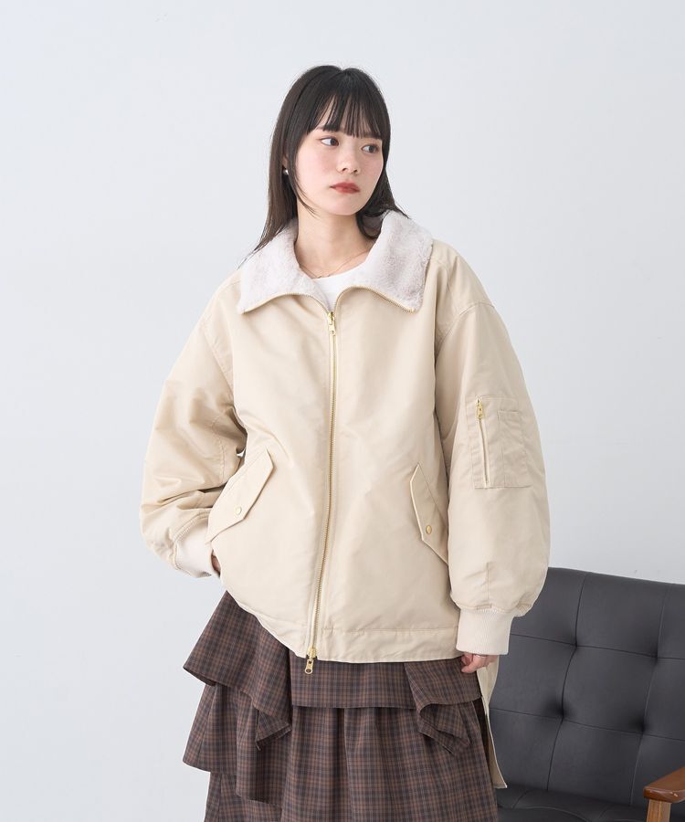 earth music&ecology「リバーシブルMA-1」|ブルゾン・スタジャン|