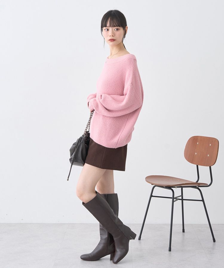 earth music&ecology「パウダーシャギー畦プルオーバー」|ニット・セーター|