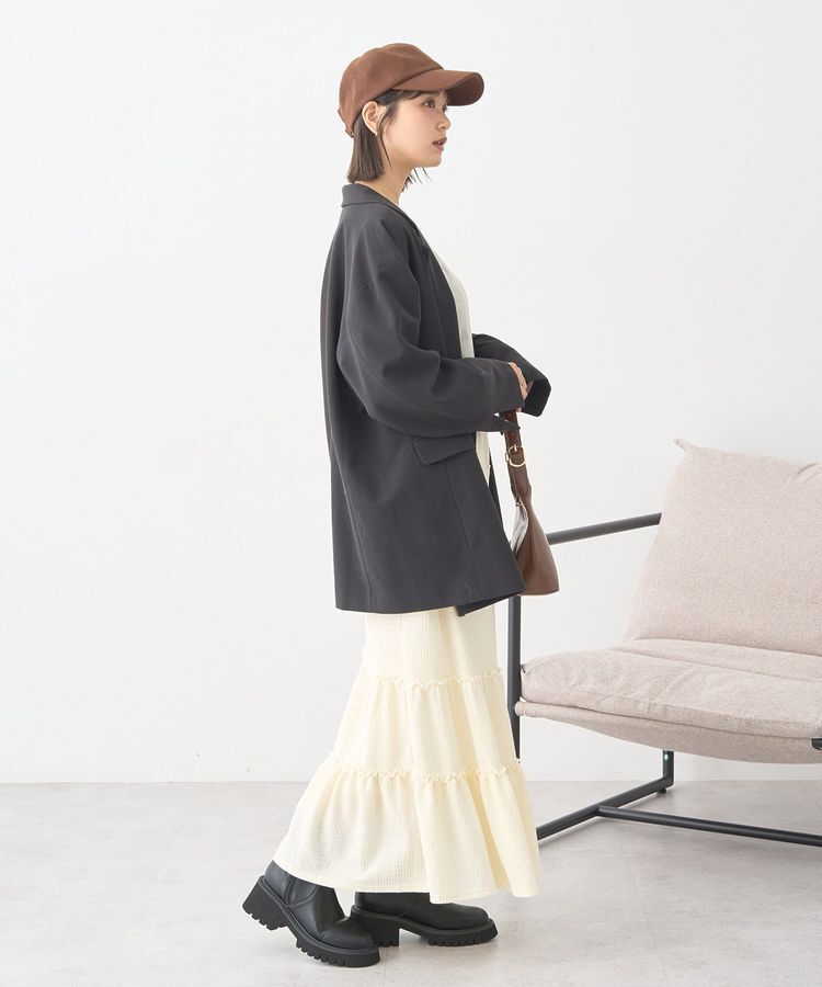 earth music&ecology「メロー切替フレアスカート」|フレア|
