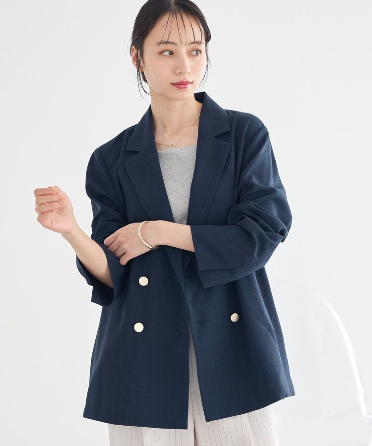 earth music&ecology「アソート金ボタンジャケット」|テーラードジャケット|Navy