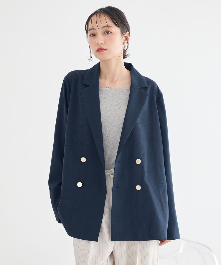 earth music&ecology「アソート金ボタンジャケット」|テーラードジャケット|