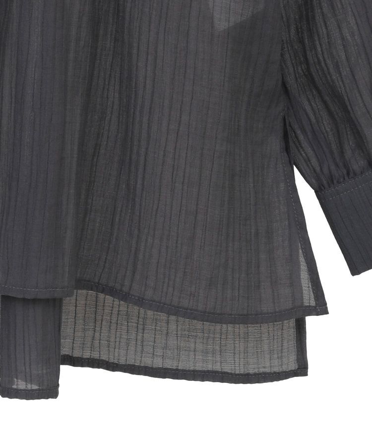 AMERICAN HOLIC「楊柳シアーバンドカラーシャツ」|シャツ・ブラウス|