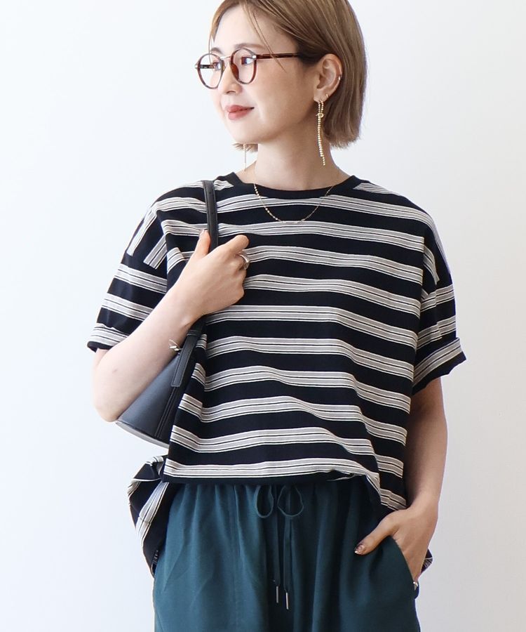 AMERICAN HOLIC「レトロボーダープルオーバー」|Tシャツ・カットソー|Black