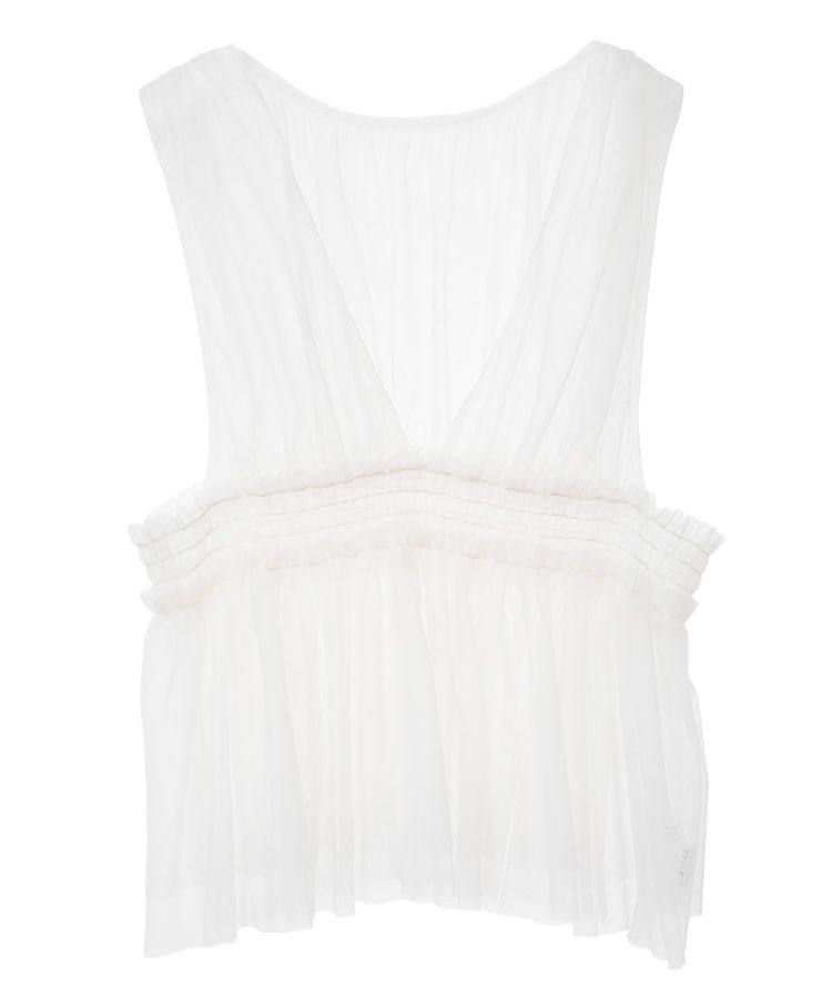 Green Parks「・ELENCARE DUE チュールシャーリングビスチェ」|ベスト・ジレ|