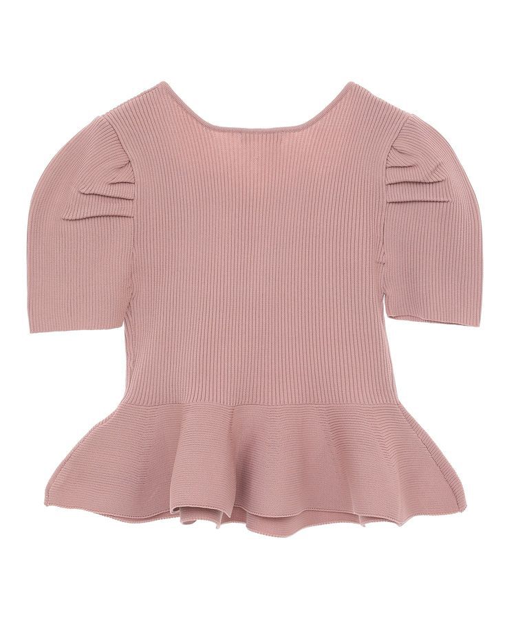 Green Parks「・swing by ハートネックペプラムニット」|ニット・セーター|