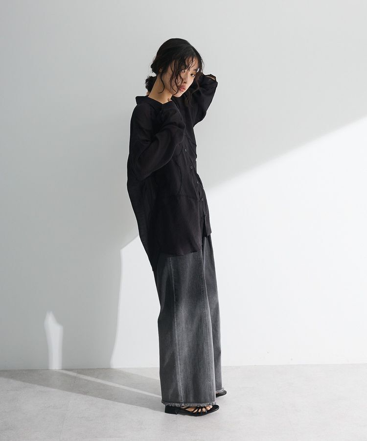 Green Parks「・ELENCARE DUE テープ刺繍シアーシャツ」|シャツ・ブラウス|