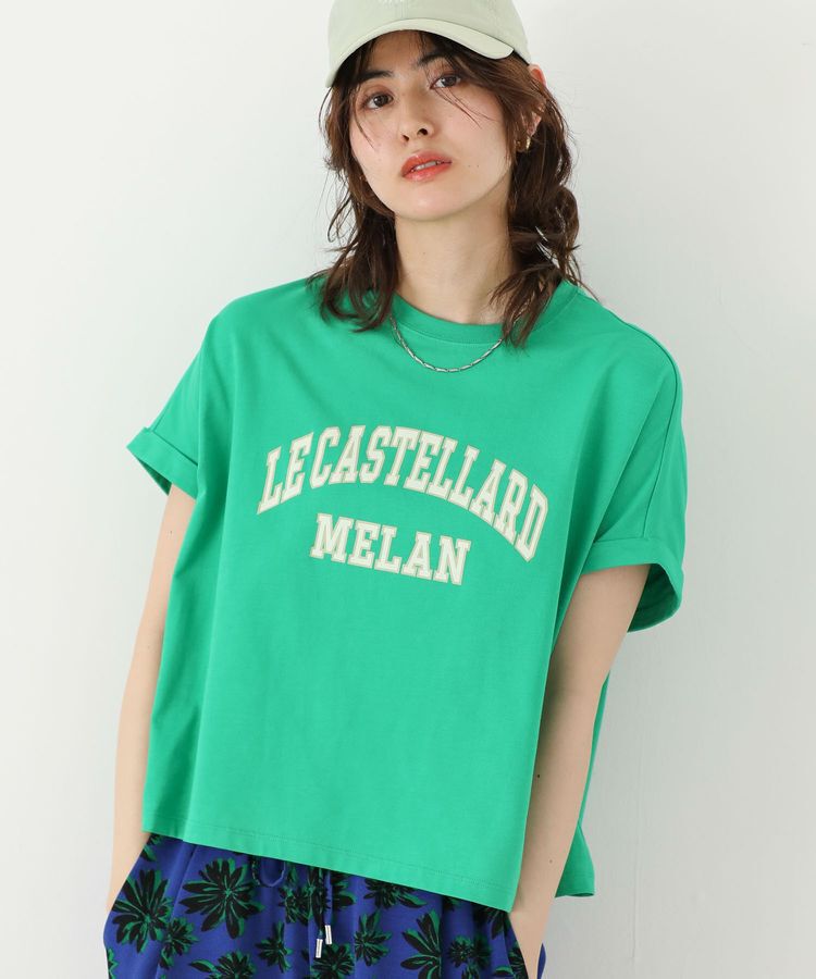 Green Parks「袖折り返しカレッジTシャツ」|Tシャツ・カットソー|