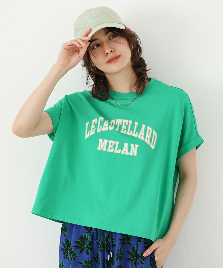 Green Parks「袖折り返しカレッジTシャツ」|Tシャツ・カットソー|