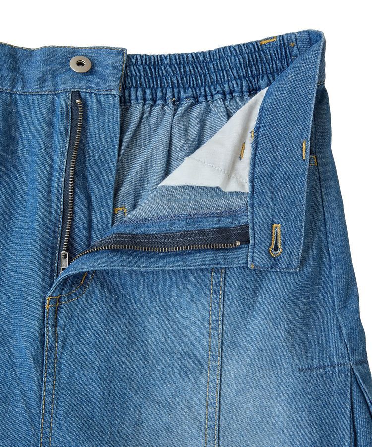 Green Parks「ライトデニムサイドタックスカート」|スカート|