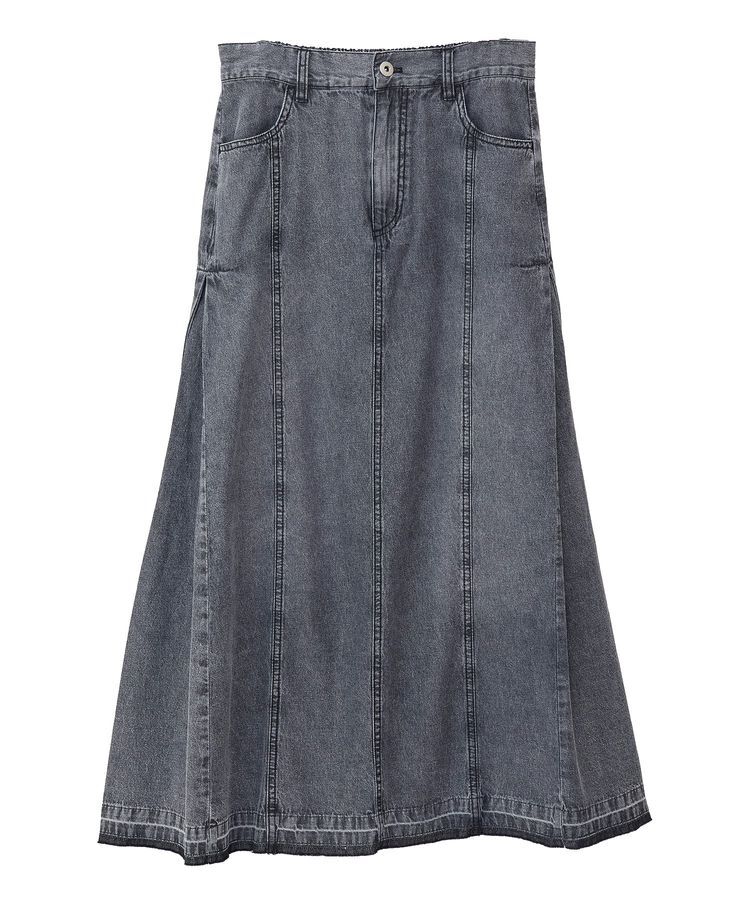 Green Parks「ライトデニムサイドタックスカート」|スカート|