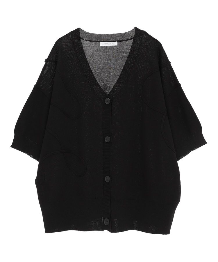 armonia「刺繍コードVネックフレンチカーディガン」|カーディガン|