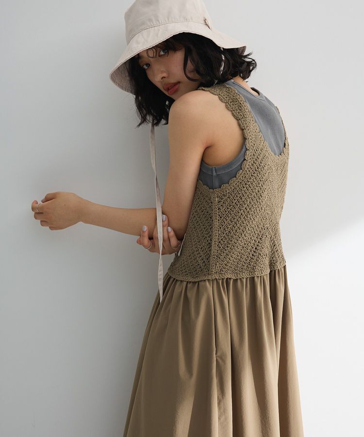 Green Parks「・SUGAR SPOON クロシェキリカエワンピース」|ワンピース|