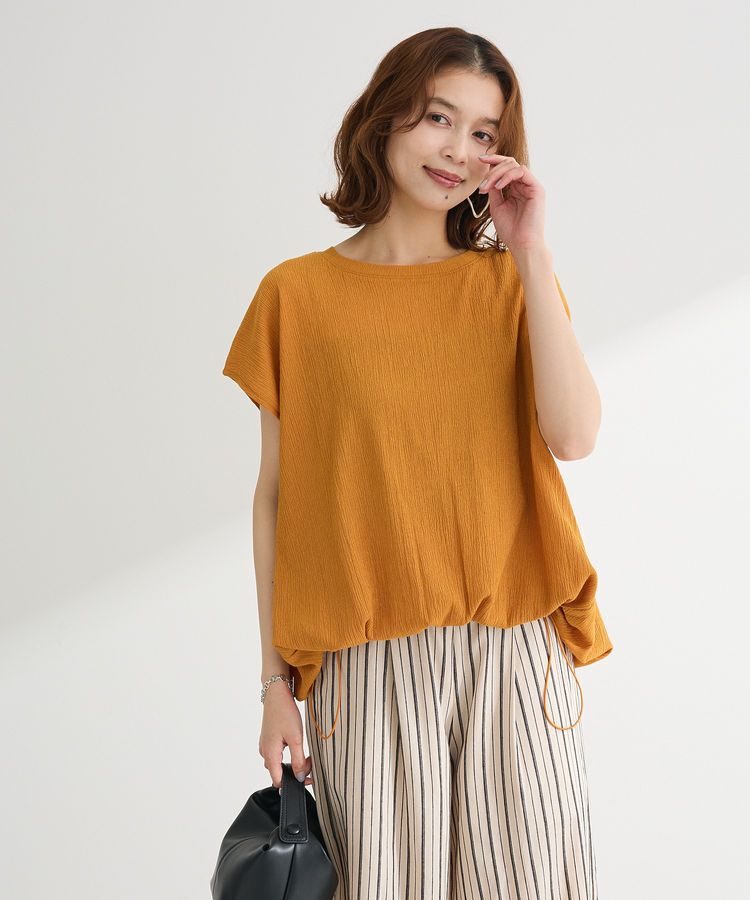 Green Parks「表面カット裾ドロストプルオーバー」|Tシャツ・カットソー|