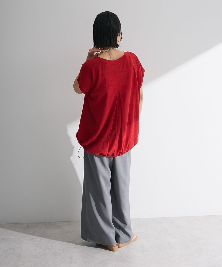 Green Parks「表面カット裾ドロストプルオーバー」|Tシャツ・カットソー|