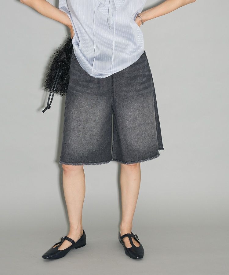 Green Parks「・DOUBLE FLAGS ワイドデニムハーフパンツ」|その他|