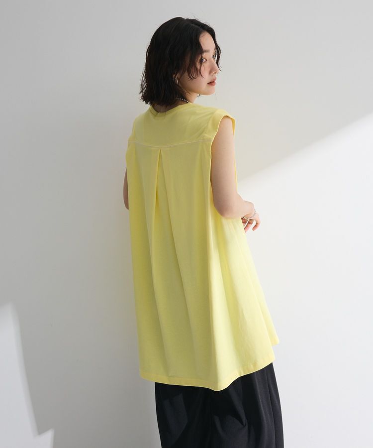 Green Parks「配色ステッチノースリーブチュニック」|チュニック|