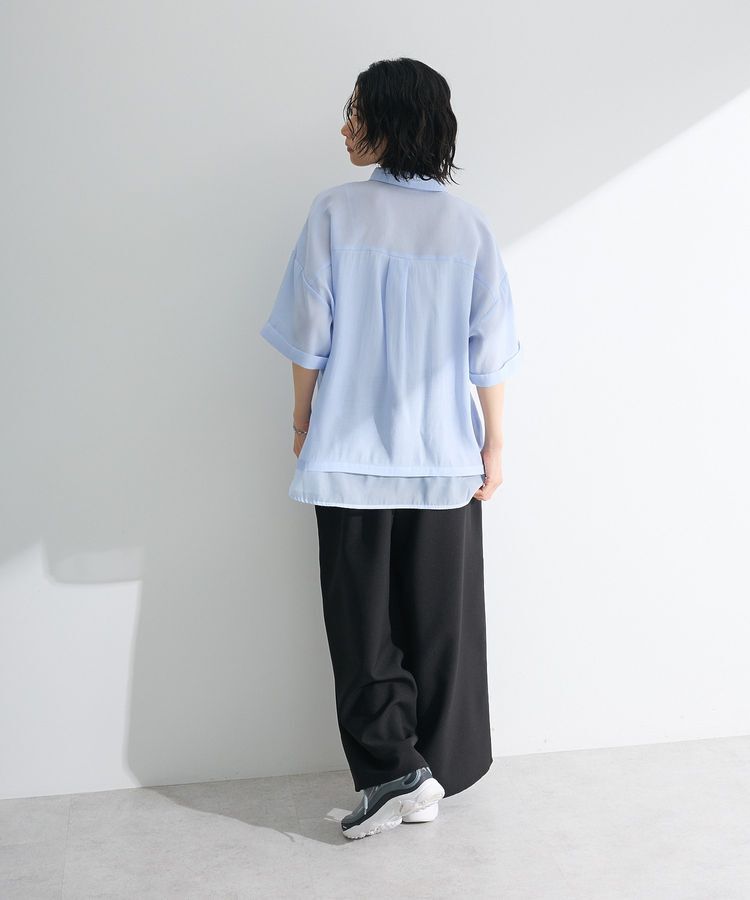 Green Parks「裾レイヤードショートスリーブシャツⅡ」|シャツ・ブラウス|