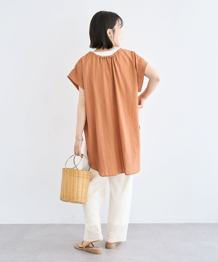 Green Parks「ドロストネックフレンチスリーブブラウス」|シャツ・ブラウス|