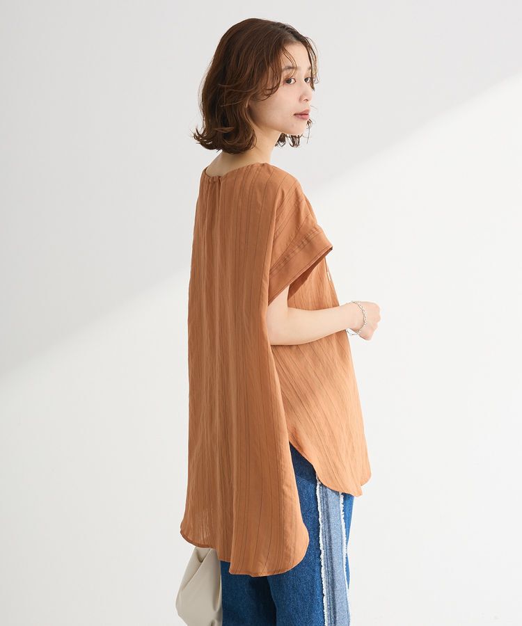 Green Parks「ドロストネックフレンチスリーブブラウス」|シャツ・ブラウス|