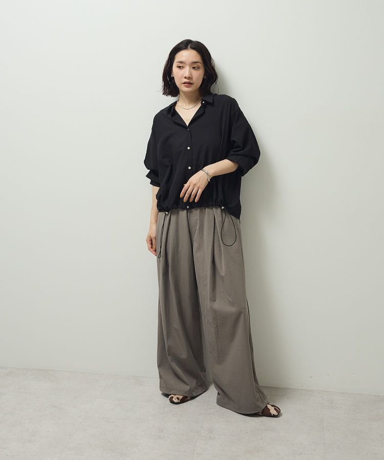 armonia「金ボタン裾ドロストシャツ」|シャツ・ブラウス|