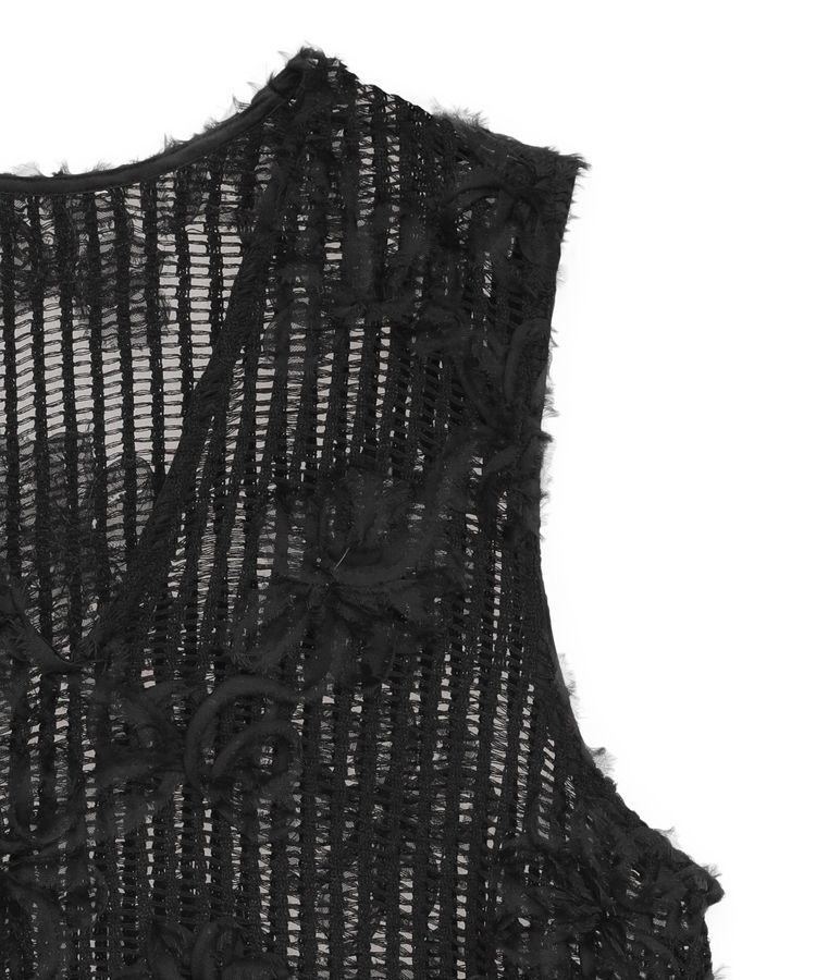 Green Parks「テープ刺繍レースベスト」|ベスト・ジレ|