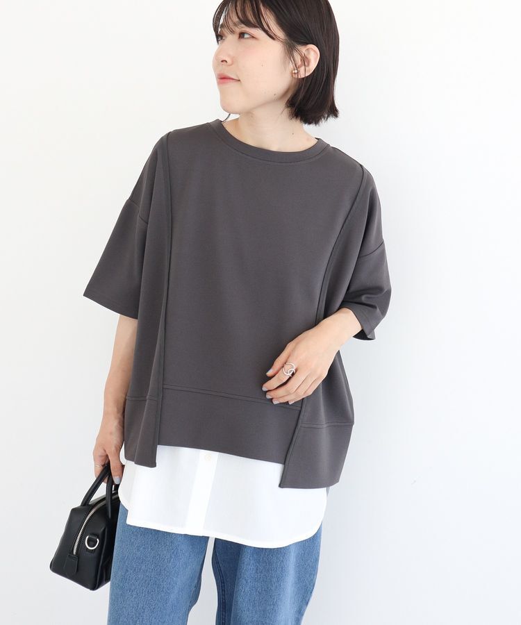 Green Parks「テープパイピングリップルプルオーバー」|Tシャツ・カットソー|