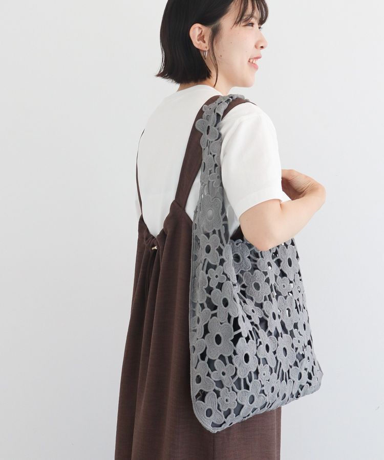 Green Parks「・cache cache フラワーレーストートバッグ」|トートバッグ|