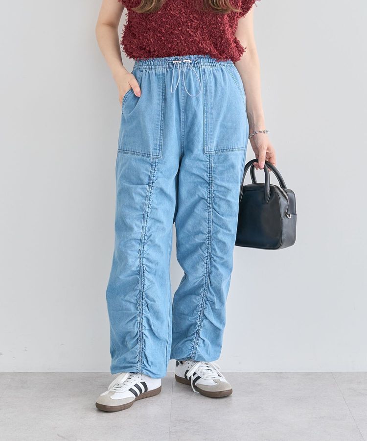 Green Parks「・SUGAR SPOON デニムギャザーパンツ」|デニム|