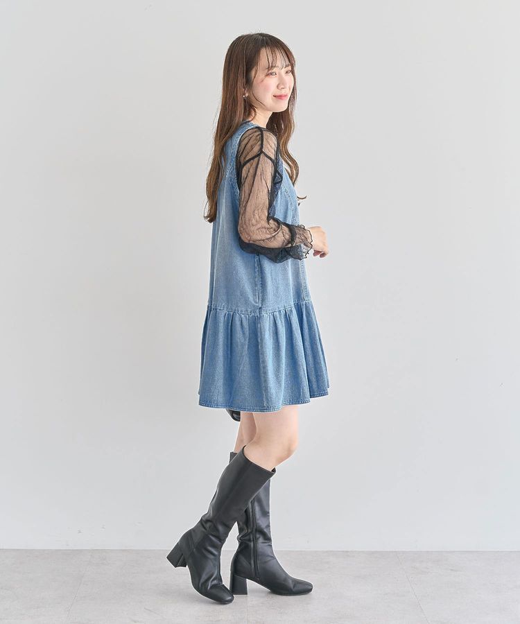 Green Parks「・SUGAR SPOON W-ZIPデニムミニワンピ」|ワンピース|