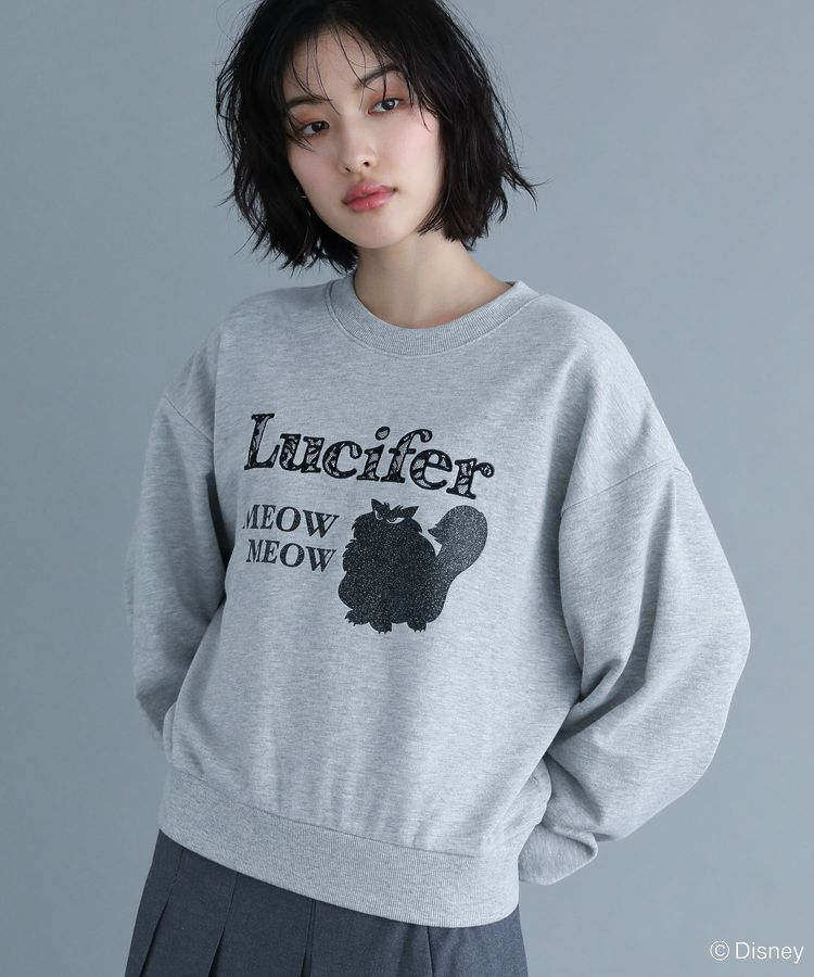 Green Parks「Lucifer/ルシファー/レース英字ロゴスウェット」|スウェット・ジャージ|Gray Mixture