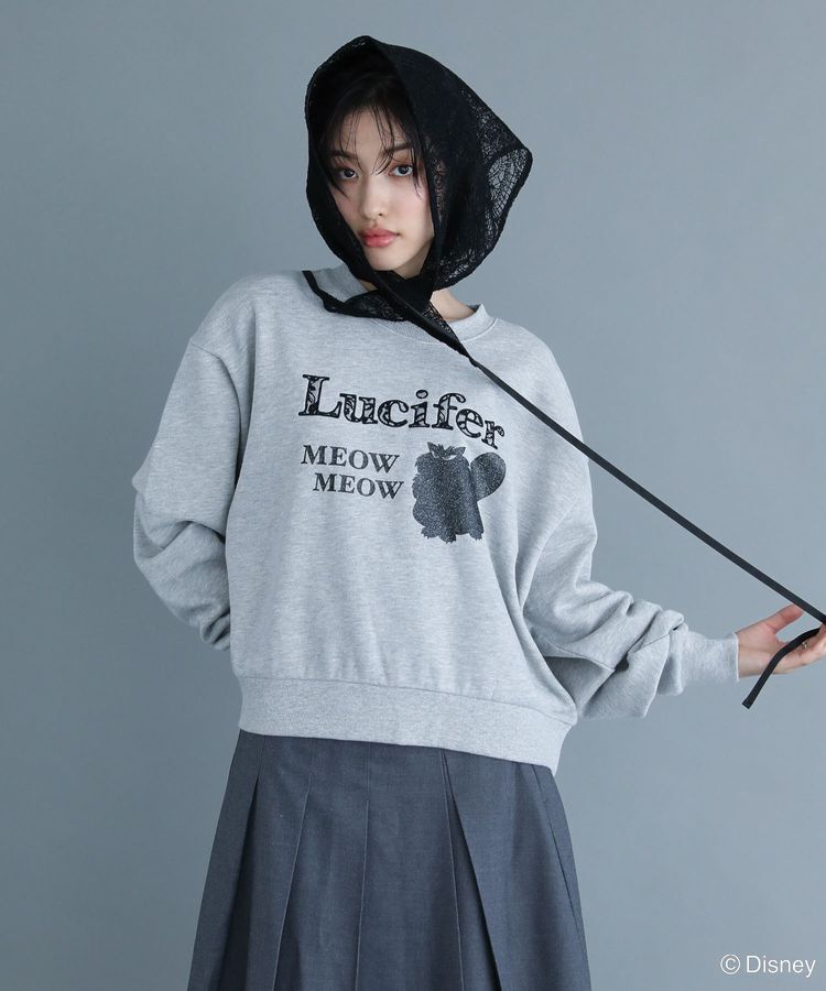 Green Parks「Lucifer/ルシファー/レース英字ロゴスウェット」|スウェット・ジャージ|