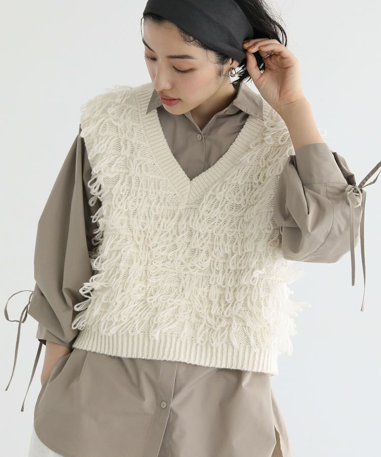 Green Parks「ループニットベスト」|ベスト・ジレ|