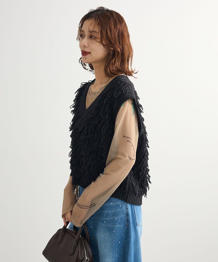 Green Parks「ループニットベスト」|ベスト・ジレ|