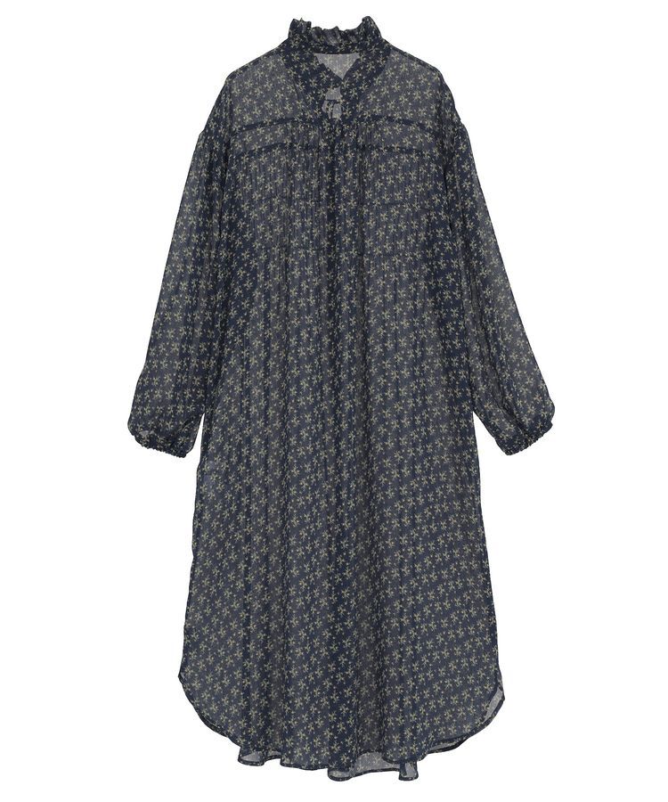 Green Parks「花柄シフォン楊柳ワンピース」|ワンピース|