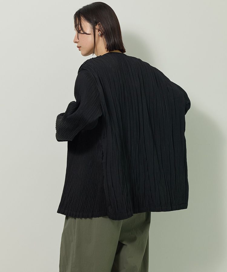 Green Parks「・ELENCARE DUE プリーツノーカラージャケット」|テーラードジャケット|