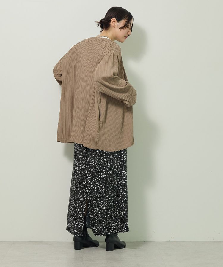 Green Parks「・ELENCARE DUE プリーツノーカラージャケット」|テーラードジャケット|