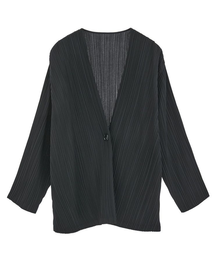 Green Parks「・ELENCARE DUE プリーツノーカラージャケット」|テーラードジャケット|