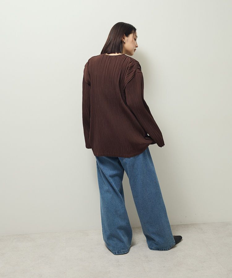 Green Parks「・ELENCARE DUE プリーツノーカラージャケット」|テーラードジャケット|