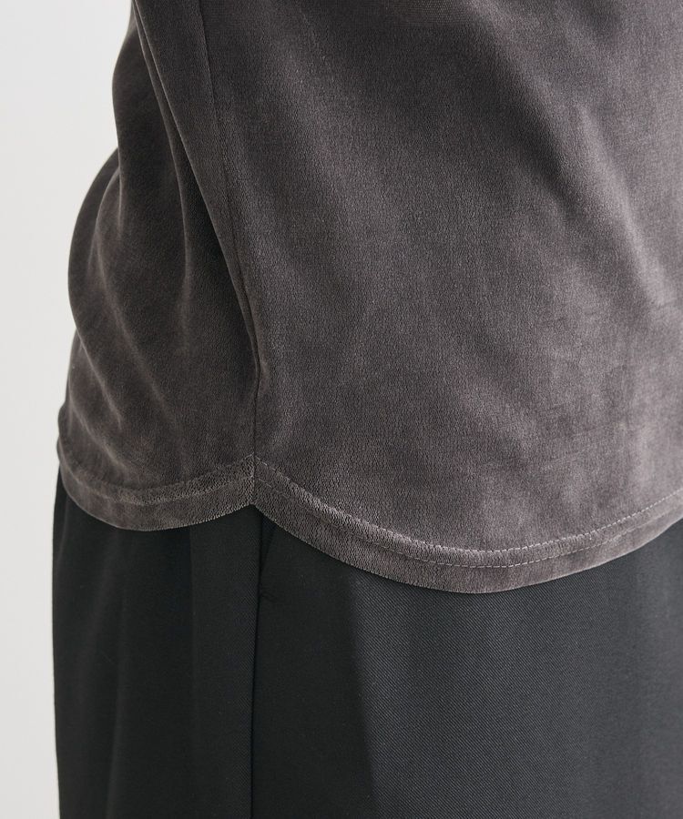 Green Parks「・ANDSEARCH シアーベロアボトルネックロンTEE」|Tシャツ・カットソー|